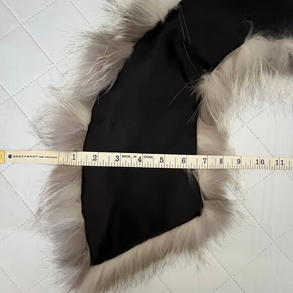 Fox Fur Collar - Silver Grey and Cream Colour - Vintage - Authentic - Picture 11 of 14